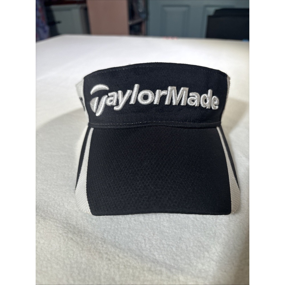 Taylormade Hat Black Visor Cap Embroidered Spell Out Logo R11 Penta Logo Golf